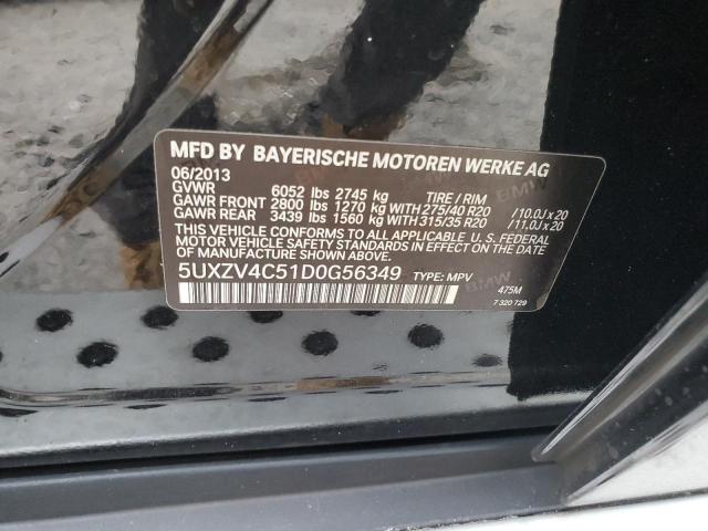 2013 Bmw X5 მანქანა იყიდება აუქციონზე, vin: 5UXZV4C51D0G56349, აუქციონის ნომერი: 63038974