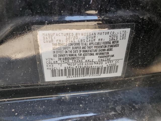 Продажа на аукционе авто 2021 Nissan Sentra, vin: 3N1AB8DV8MY231102, номер лота: 62743734
