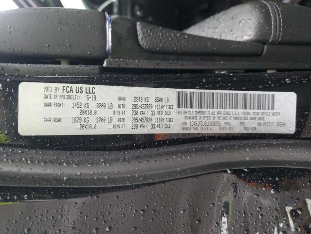 64662214 :رقم المزاد ، 1C4RJFDJ8JC438761 vin ، 2018 Jeep Grand Cherokee مزاد بيع