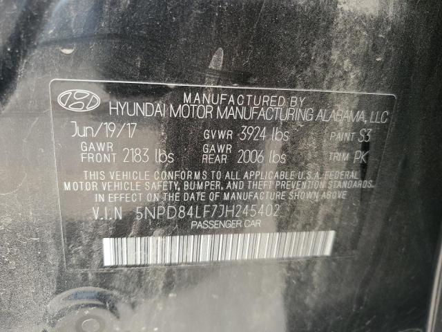 65067524 :رقم المزاد ، 5NPD84LF7JH245402 vin ، 2018 Hyundai Elantra مزاد بيع
