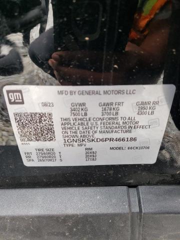 64208304 :رقم المزاد ، 1GNSKSKD6PR466186 vin ، 2023 Chevrolet Tahoe K150 مزاد بيع