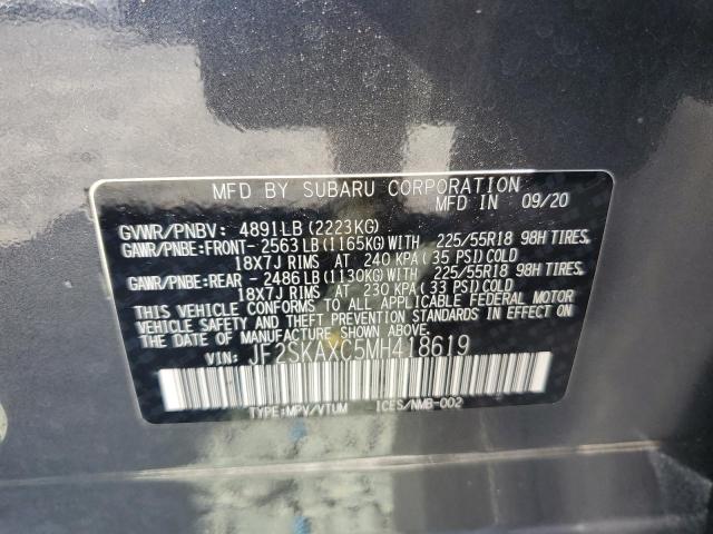Продаж на аукціоні авто 2021 Subaru Forester, vin: JF2SKAXC5MH418619, номер лоту: 61259724