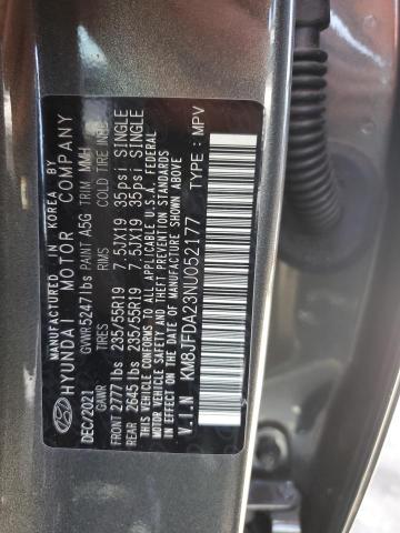 Продаж на аукціоні авто 2022 Hyundai Tucson, vin: KM8JFDA23NU052177, номер лоту: 60321414