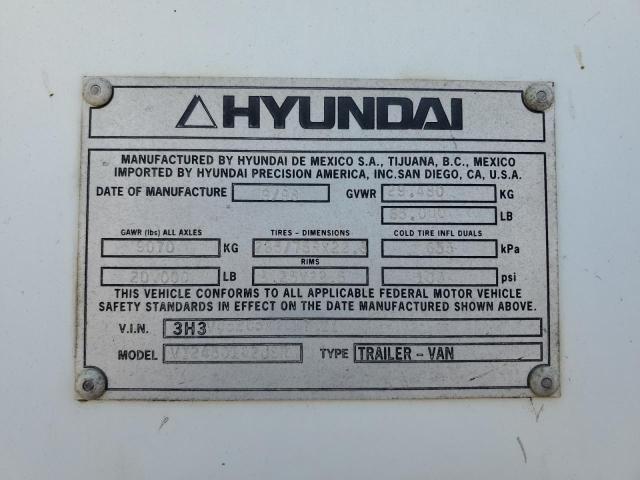 Aukcja sprzedaży 1999 Hyundai Trailer, vin: 3H3V452C5XT017021, numer aukcji: 64163094
