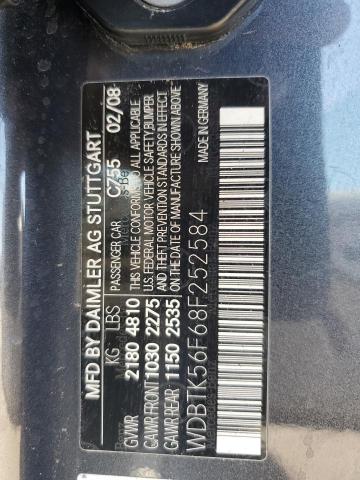 Продаж на аукціоні авто 2008 Mercedes-benz Clk, vin: WDBTK56F68F252584, номер лоту: 61551364