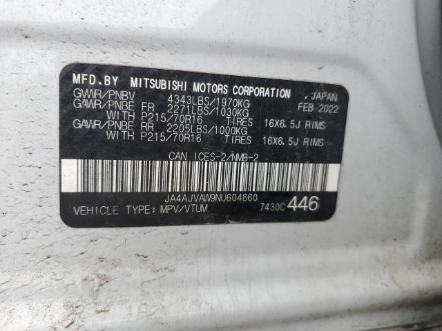 Продаж на аукціоні авто 2022 Mitsubishi Rvr, vin: JA4AJVAW9NU604660, номер лоту: 65655604