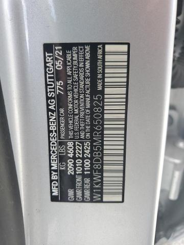 2021 Mercedes-benz C მანქანა იყიდება აუქციონზე, vin: W1KWF8DB5MR650825, აუქციონის ნომერი: 64374934