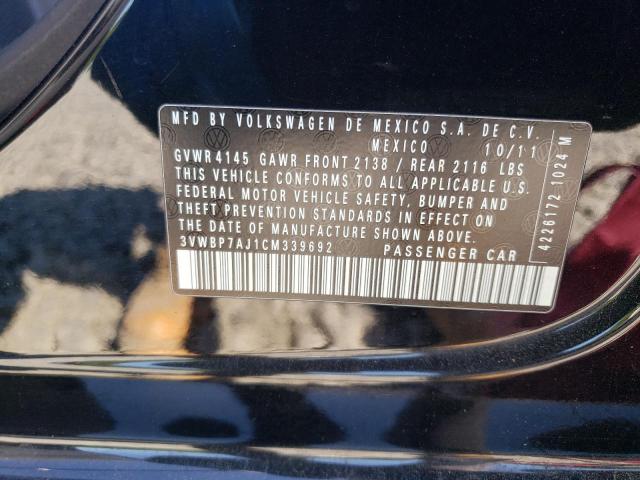Продаж на аукціоні авто 2012 Volkswagen Jetta, vin: 3VWBP7AJ1CM339692, номер лоту: 60664434