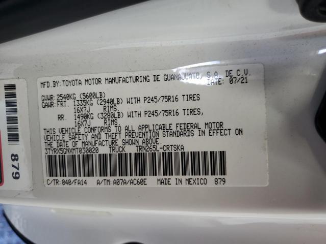 Aukcja sprzedaży 2021 Toyota Tacoma Acc, vin: 3TYRX5GNXMT030020, numer aukcji: 63399594