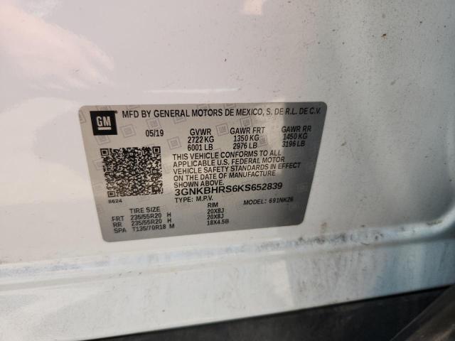 Aukcja sprzedaży 2019 Chevrolet Blazer 3lt, vin: 3GNKBHRS6KS652839, numer aukcji: 64599005