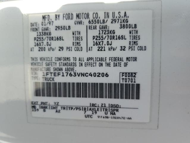 Aukcja sprzedaży 1997 Ford F150, vin: 1FTEF1763VNC40206, numer aukcji: 63942065