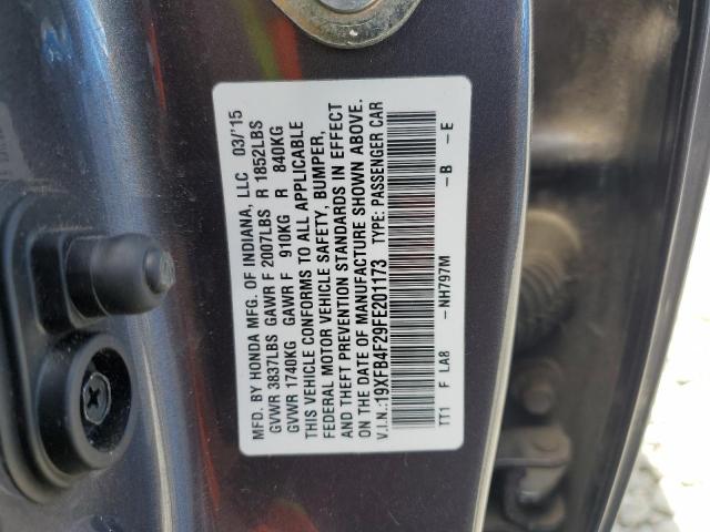 Aukcja sprzedaży 2015 Honda Civic Hybr, vin: 19XFB4F29FE201173, numer aukcji: 63307435