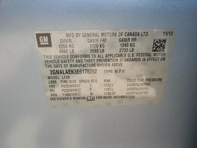 66014275 :رقم المزاد ، 2GNALAEK3E6178292 vin ، 2014 Chevrolet Equinox Ls مزاد بيع