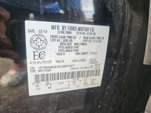 Aukcja sprzedaży 2014 Ford Explorer X, vin: 1FM5K8D81EGB97267, numer aukcji: 65468955