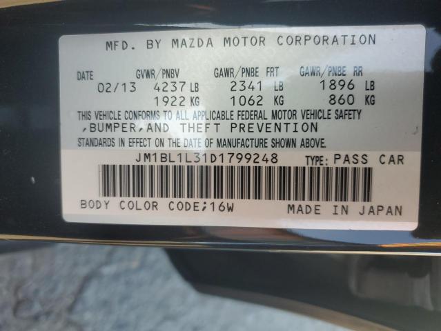65985105 :رقم المزاد ، JM1BL1L31D1799248 vin ، 2013 Mazda Speed 3 مزاد بيع