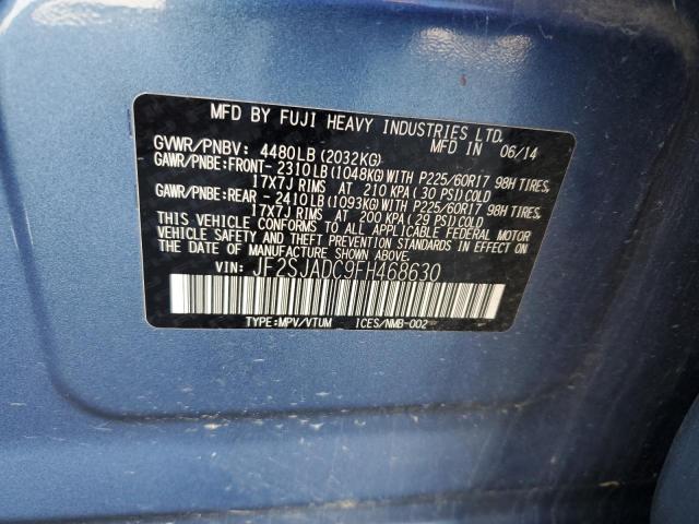 63302925 :رقم المزاد ، JF2SJADC9FH468630 vin ، 2015 Subaru Forester مزاد بيع