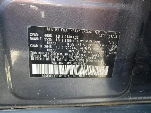 Продаж на аукціоні авто 2016 Subaru Outback 2., vin: 4S4BSBNCXG3255499, номер лоту: 65902695