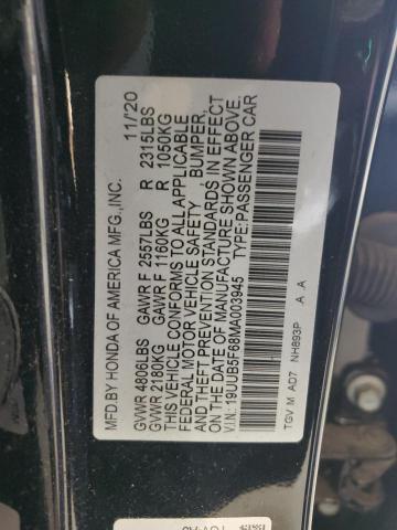Продаж на аукціоні авто 2021 Acura Tlx Advanc, vin: 19UUB5F68MA003945, номер лоту: 65614785