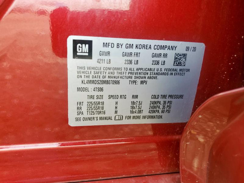 62900735 :رقم المزاد ، KL4MMDS20MB070906 vin ، 2021 Buick Encore Gx مزاد بيع