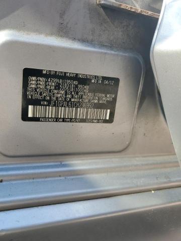 Aukcja sprzedaży 2012 Subaru Impreza Sp, vin: JF1GPAL61CH236992, numer aukcji: 62498665