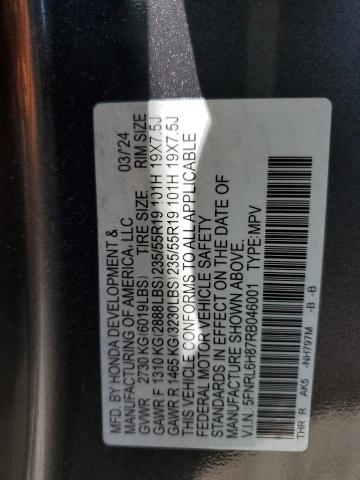 Продаж на аукціоні авто 2024 Honda Odyssey To, vin: 5FNRL6H87RB046001, номер лоту: 63549295