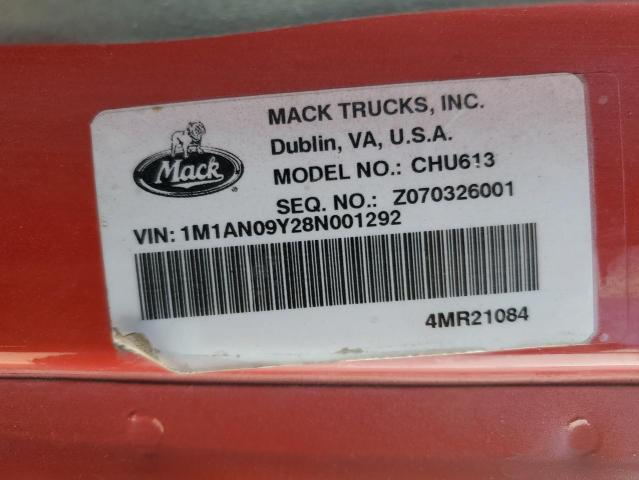 Продажа на аукционе авто 2008 Mack 600 Chu600, vin: 1M1AN09Y28N001292, номер лота: 63793075
