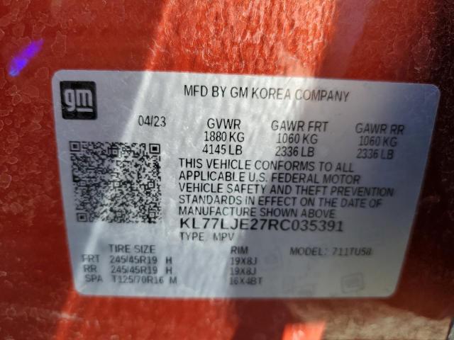 Aukcja sprzedaży 2024 Chevrolet Trax 2rs, vin: KL77LJE27RC035391, numer aukcji: 65412895