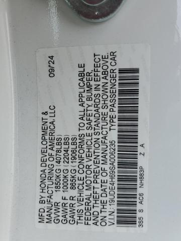 63166705 :رقم المزاد ، 19UDE4H69SA006235 vin ، 2025 Acura Integra A- مزاد بيع