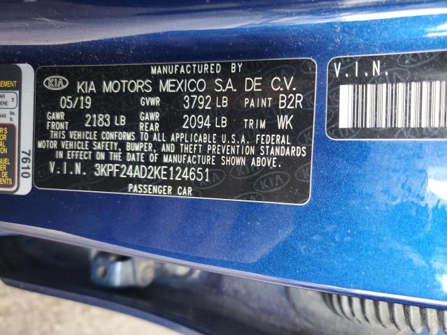 Продаж на аукціоні авто 2019 Kia Forte, vin: 3KPF24AD2KE124651, номер лоту: 64197825