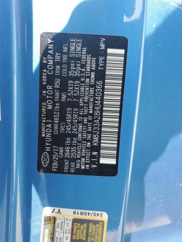 65966295 :رقم المزاد ، KM8J33A28HU440366 vin ، 2017 Hyundai Tucson مزاد بيع