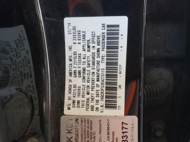 Aukcja sprzedaży 2014 Honda Accord Spo, vin: 1HGCR2F52EA275115, numer aukcji: 63342205