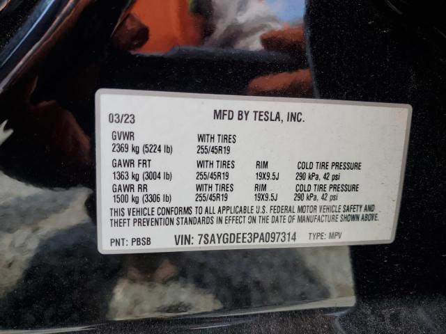 Aukcja sprzedaży 2023 Tesla Model Y, vin: 7SAYGDEE3PA097314, numer aukcji: 64849645