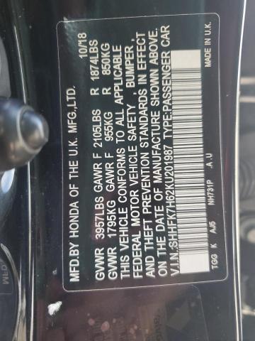 64307315 :رقم المزاد ، SHHFK7H62KU201987 vin ، 2019 Honda Civic Ex مزاد بيع