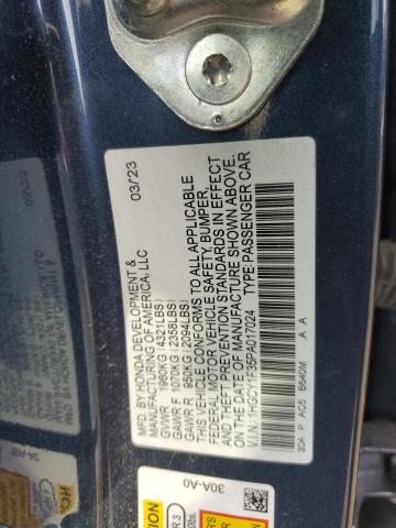 Aukcja sprzedaży 2023 Honda Accord Ex, vin: 1HGCY1F35PA017024, numer aukcji: 65937365