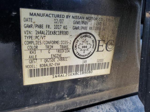 Продаж на аукціоні авто 2008 Nissan Altima, vin: 1N4AL21EX8C189080, номер лоту: 64773145