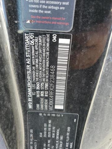 Aukcja sprzedaży 2002 Mercedes Benz Slk, vin: WDBKK49FX2F238468, numer aukcji: 66917965