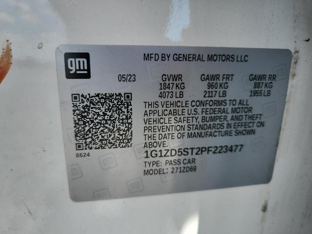 Aukcja sprzedaży 2023 Chevrolet Malibu Lt, vin: 1G1ZD5ST2PF223477, numer aukcji: 66284705