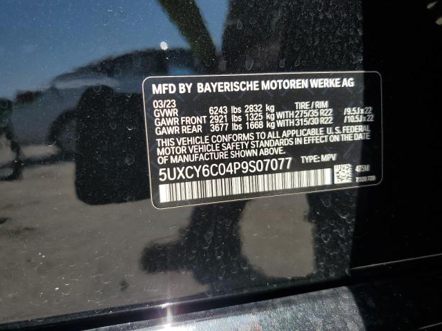 65784615 :رقم المزاد ، 5UXCY6C04P9S07077 vin ، 2023 Bmw X6 مزاد بيع