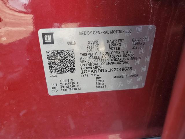 Aukcja sprzedaży 2019 Cadillac Xt5, vin: 1GYKNDRS1KZ149628, numer aukcji: 66699785