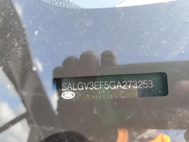 Aukcja sprzedaży 2016 Land Rover Range Rove, vin: SALGV3EF5GA273253, numer aukcji: 65273665