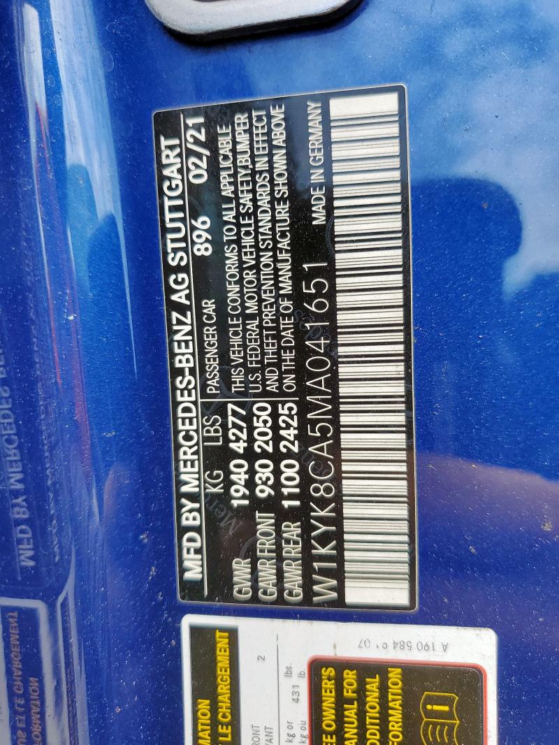 Продаж на аукціоні авто 2021 Mercedes-benz Amg Gt, vin: W1KYK8CA5MA041651, номер лоту: 63259495