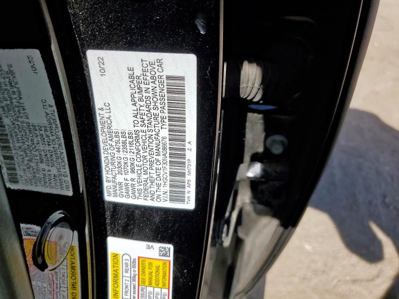 Продаж на аукціоні авто 2022 Honda Accord Spo, vin: 1HGCV1F30NA086676, номер лоту: 65375475