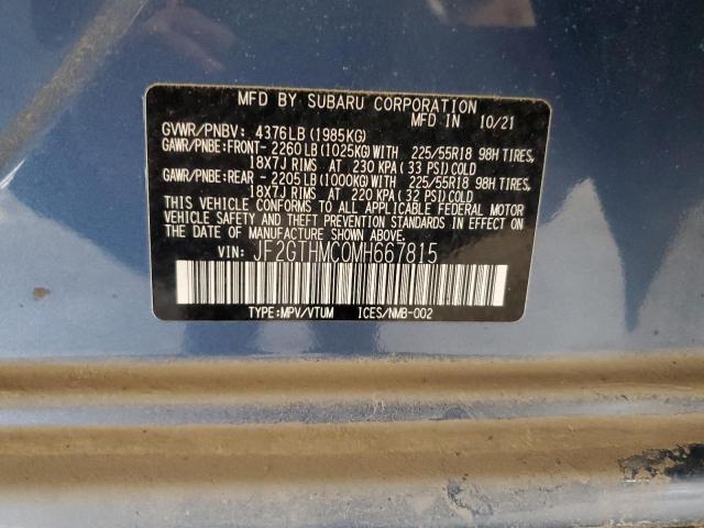 Продажа на аукционе авто 2021 Subaru Crosstrek, vin: JF2GTHMC0MH667815, номер лота: 64873855