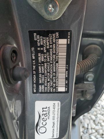 65225885 :رقم المزاد ، SHHFK7H44JU233496 vin ، 2018 Honda Civic Spor مزاد بيع