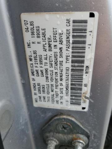 Aukcja sprzedaży 2007 Honda Accord Lx, vin: 1HGCM56417A147183, numer aukcji: 63208395