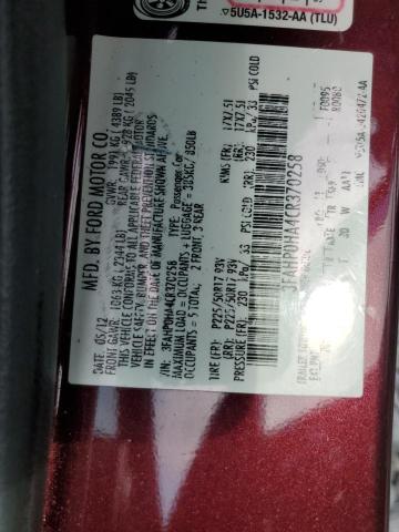 Продажа на аукционе авто 2012 Ford Fusion Se, vin: 3FAHP0HA4CR370258, номер лота: 63806565