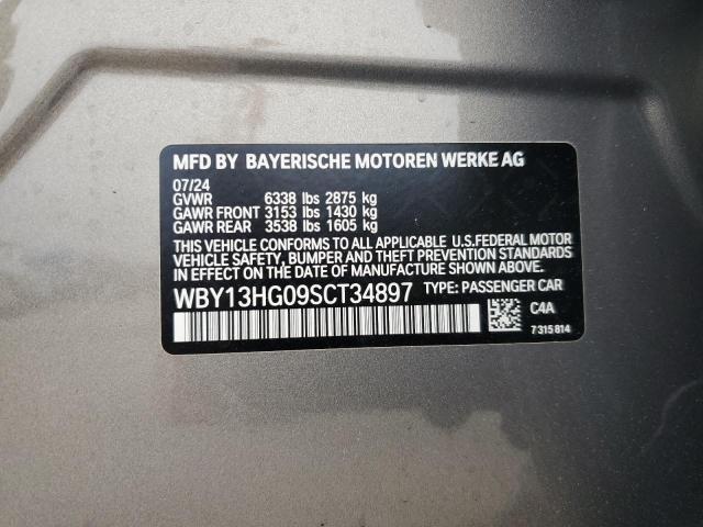 Продаж на аукціоні авто 2025 Bmw I5 Xdrive, vin: WBY13HG09SCT34897, номер лоту: 64269795