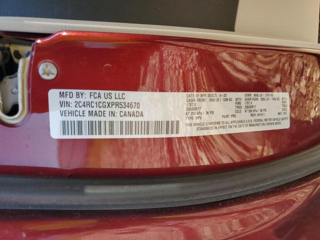 Aukcja sprzedaży 2023 Chrysler Voyager, vin: 2C4RC1CGXPR534670, numer aukcji: 62997775