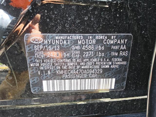 63700515 :رقم المزاد ، KMHEC4A47DA094329 vin ، 2013 Hyundai Sonata Hyb مزاد بيع