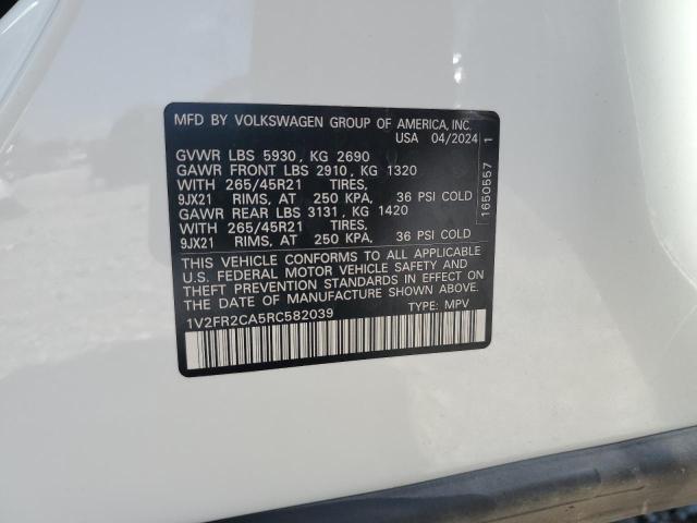 Продажа на аукционе авто 2024 Volkswagen Atlas, vin: 1V2FR2CA5RC582039, номер лота: 66182165